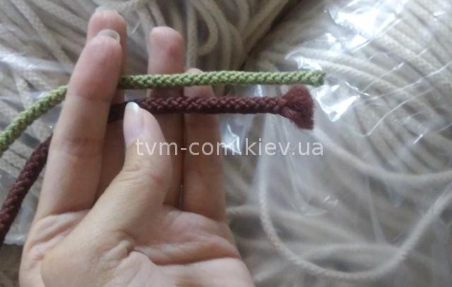 Шнуры плетеные из ПП текстуры ф 5 мм и ф6мм